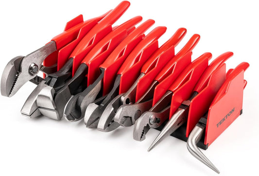 TEKTON Gripping and Cutting Pliers Set with Rack (10-Piece) | PLR99201