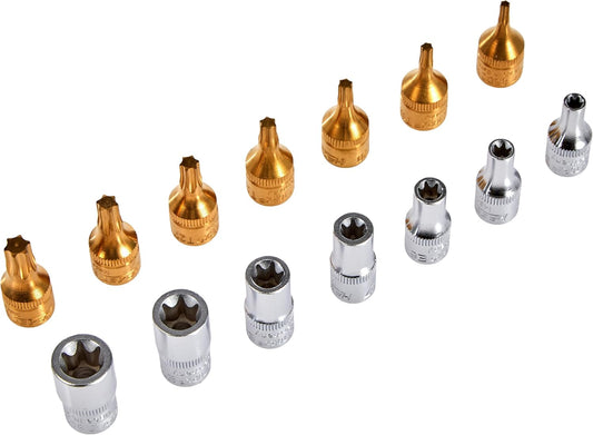HAZET 163-251/14 Torx Profile Tool Set - CVD-TIN Coated