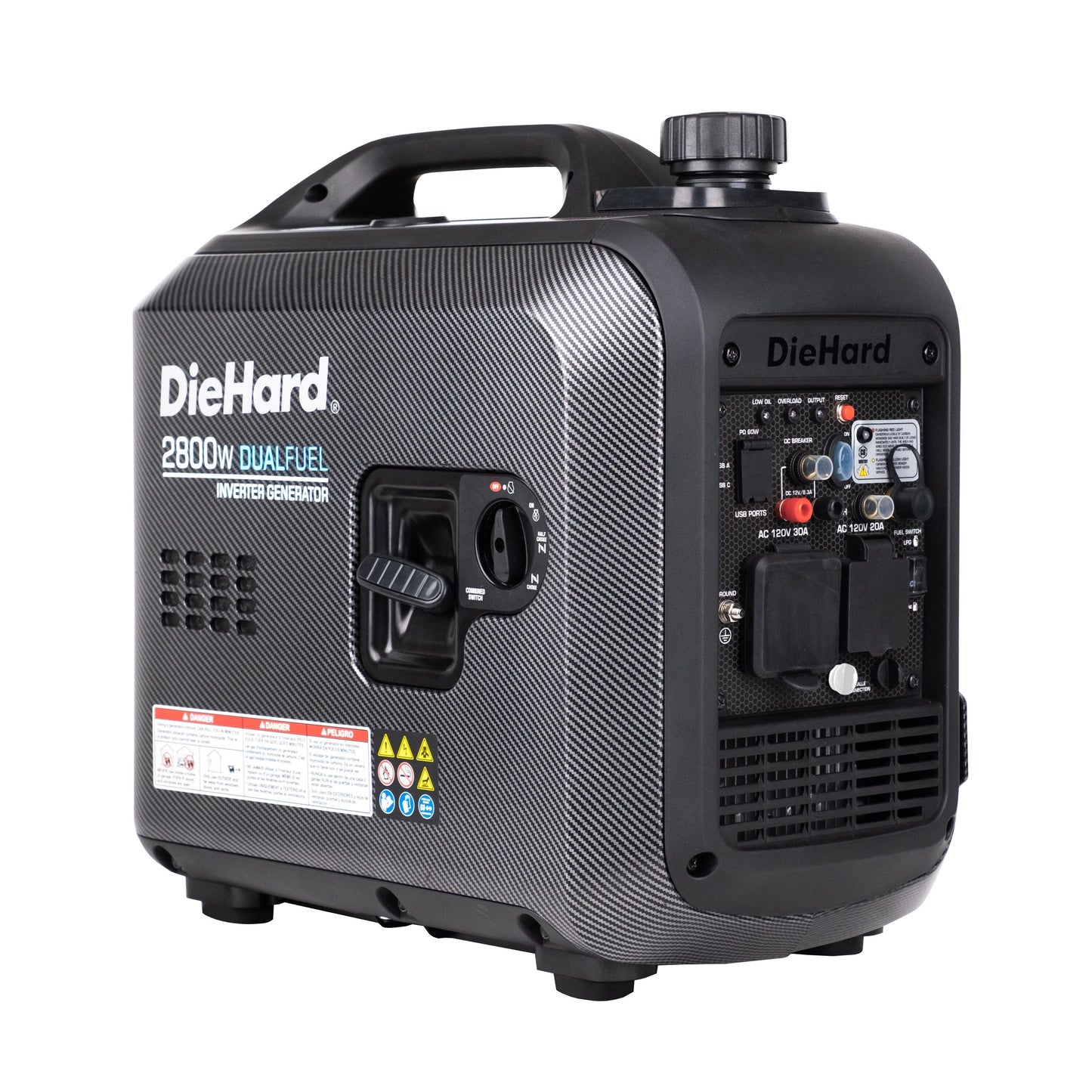 DieHard 2800 -Watt Dual Fuel (Gasoline/Propane) Inverter Generator