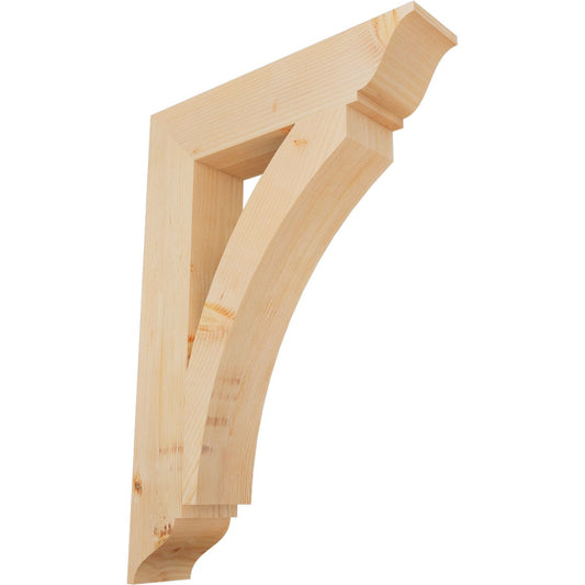 Ekena Millwork Thorton traditional smooth 5-1/2-in x 28-in x 40-in Douglas fir Brown Wood Standard bracket