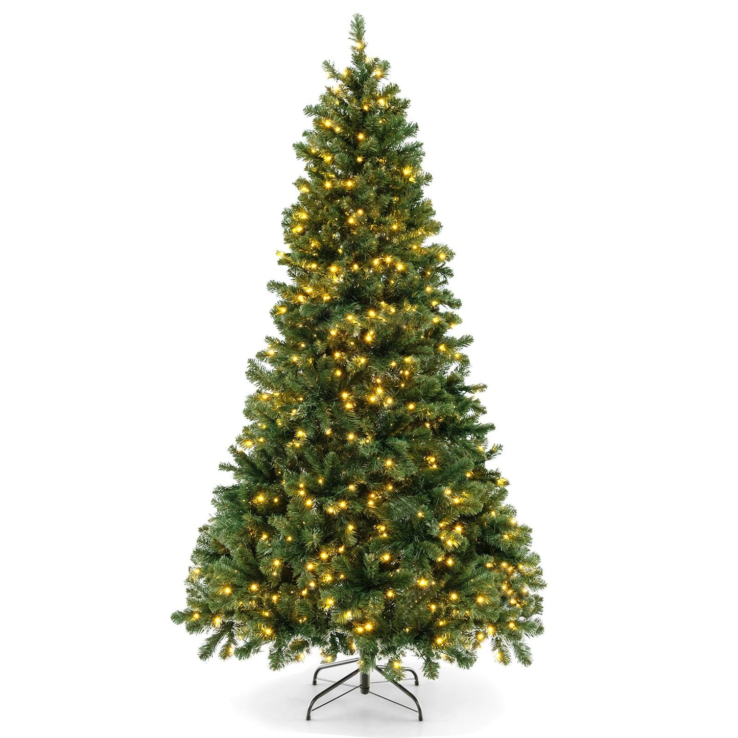 LIVIZA 7-ft Pre-lit Artificial Christmas Tree with White LED Lights