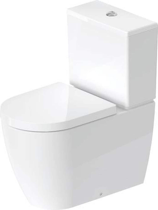 Duravit ME by Starck Floor Mounted Elongated Toilet Bowl with Concealed Trapway in White