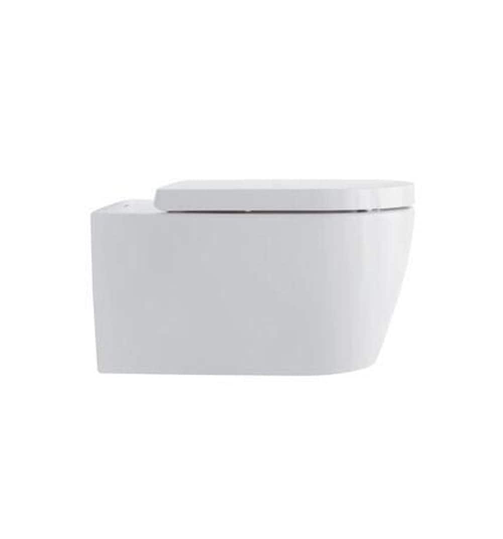Duravit ME by Starck Wall Mounted Elongated Toilet Bowl with Concealed Trapway in White