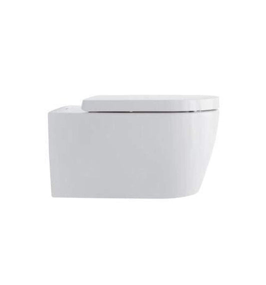 Duravit ME by Starck Wall Mounted Elongated Toilet Bowl with Concealed Trapway in White