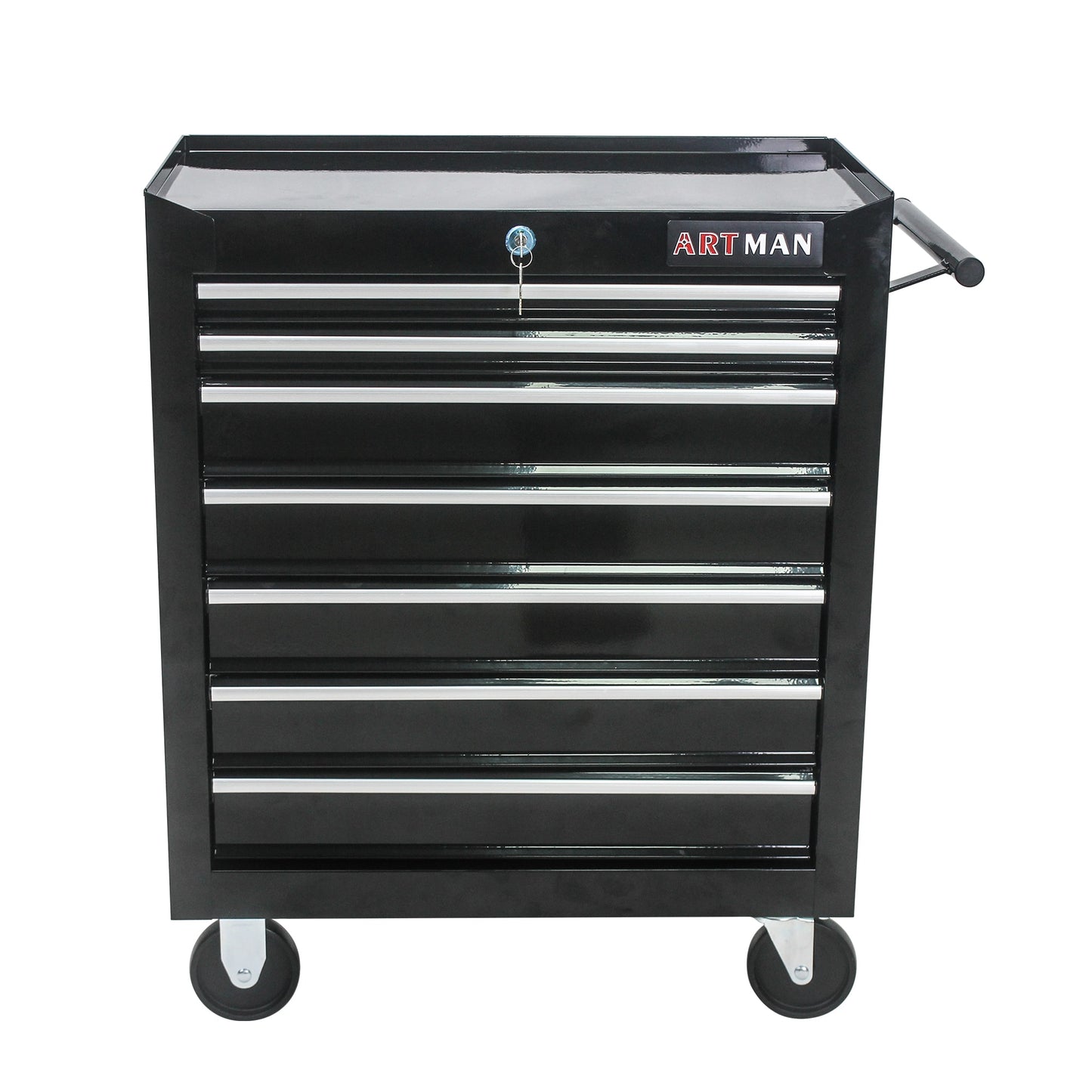 Tatayosi 7-Drawer Multifunctional Tool Cart with Wheels BLACK