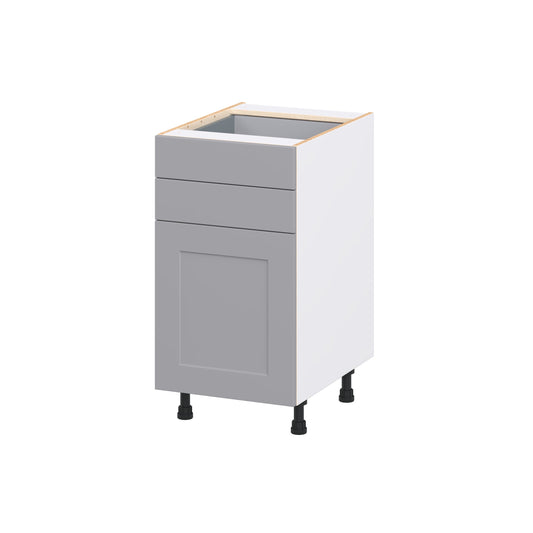 Hugo&Borg Beaumont 18-in W x 34.5-in H x 24.5-in D Slate Gray 2 -Drawers Base Fully Assembled Cabinet Flat Panel Shaker