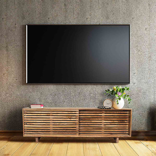 Fab Habitat Natural Contemporary/Modern Wood Media Cabinet