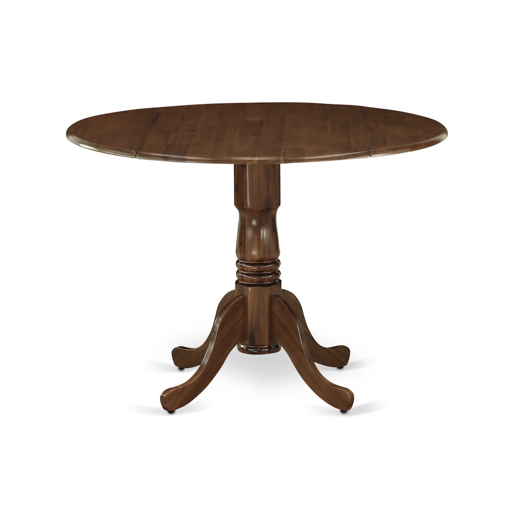 East West Furniture 5 Pc Dining Set Contains a Round Dining Table and 4 Upholstered Chairs