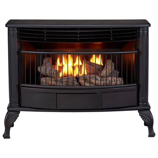 Duluth Forge 34-in Black Ventless Liquid Propane Gas Fireplace