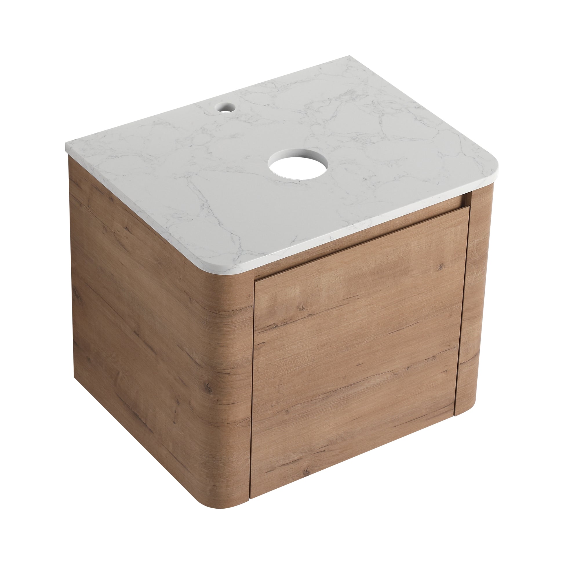 Tatayosi 24inches Wall-Mounted Bathroom Vanity  1-Soft-Close Door KD-Packing Plywood (Vanity Only Excluding Sink)