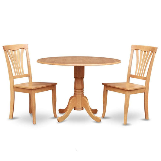 East West Furniture 3 Pc Kitchen nook Dining set Kitchen Table and 2 Dining Chairs