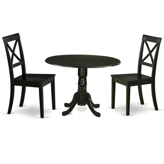 East West Furniture Dining Room Set Black