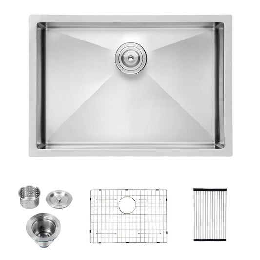 LIVIZA Undermount 28-in x 18-in Stainless steel Single bowl 16 -Gauge Kitchen Sink