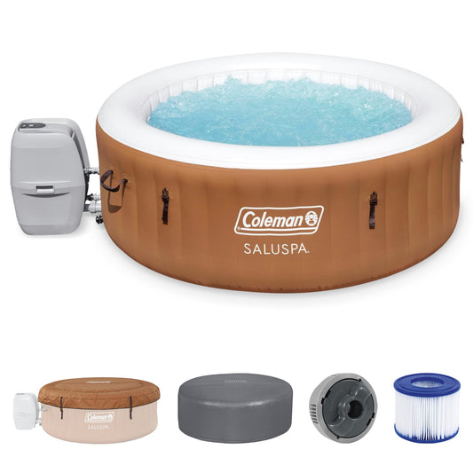 Coleman  Ponderosa AirJet Round Inflatable Hot Tub w/ EnergySense Cover