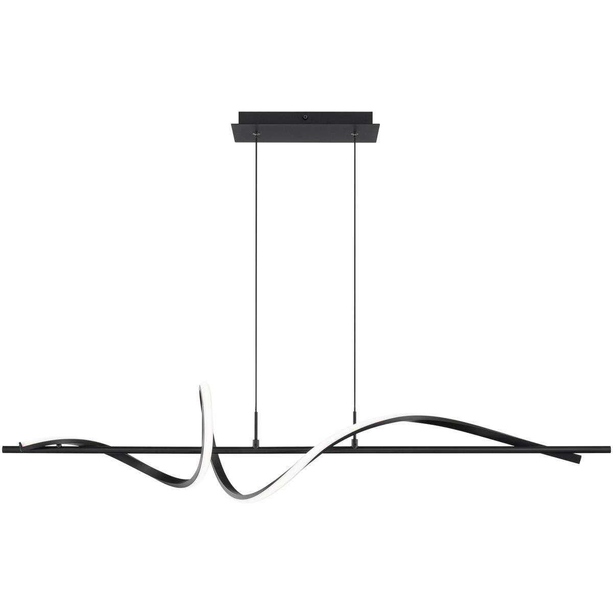 WAC Lighting  PD-39443-35-BK Corkscrew Linear Pendant Ceiling Light in 3500K dweLED