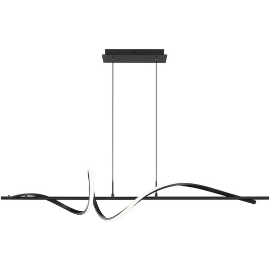 WAC Lighting  PD-39443-35-BK Corkscrew Linear Pendant Ceiling Light in 3500K dweLED