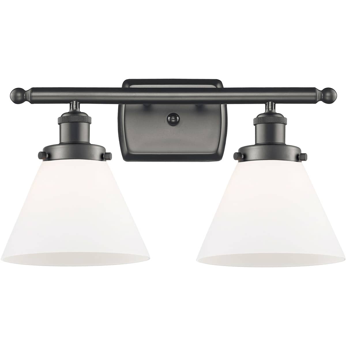 Innovations Lighting  916-2W-OB-G41-LED Ballston Large Cone Bathroom Vanity Light Oil Rubbed Bronze