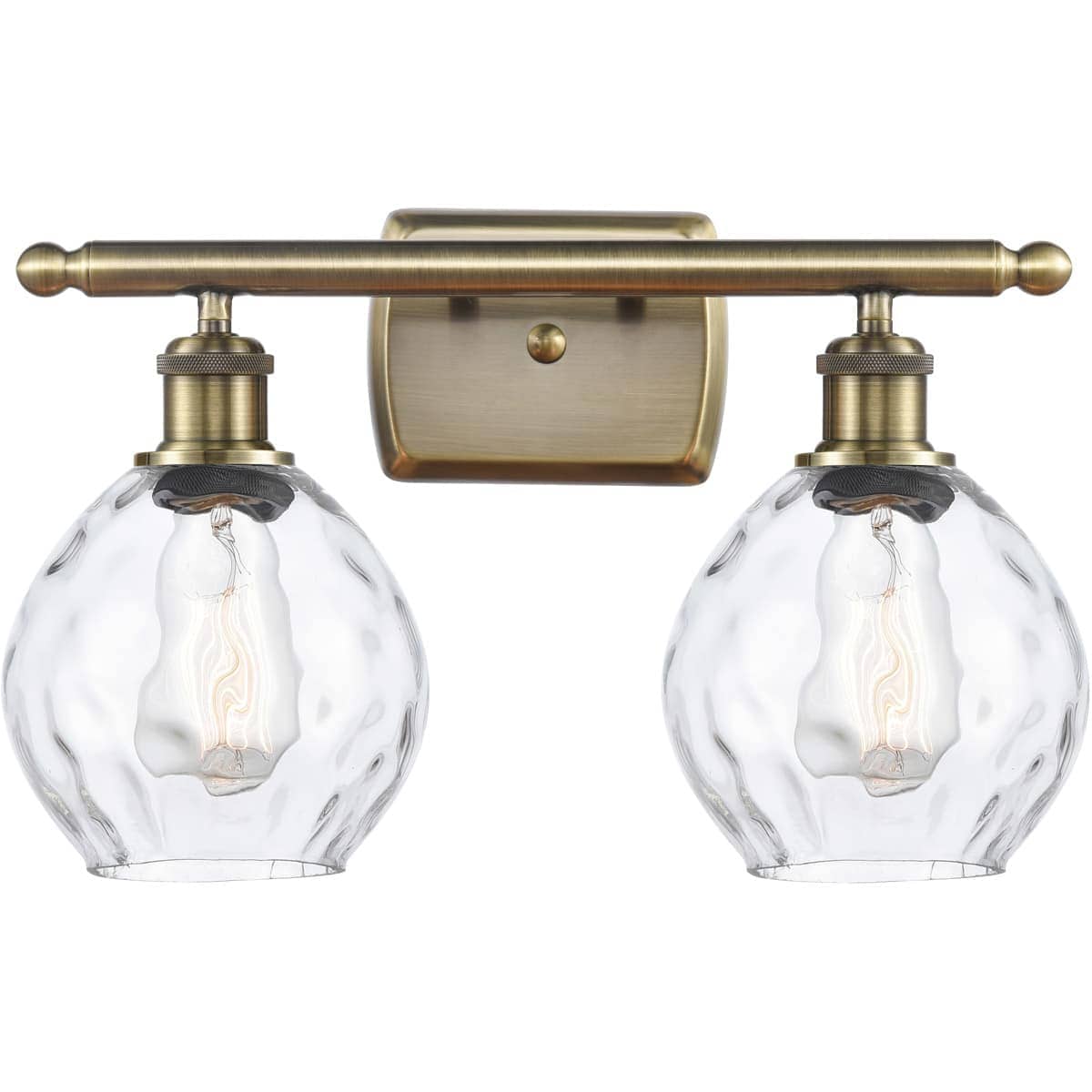 Innovations Lighting  516-2W-AB-G362 Ballston Small Waverly Bathroom Vanity Light Antique Brass