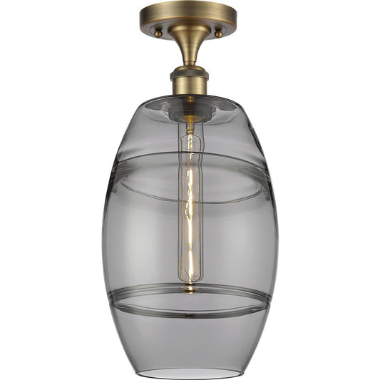Innovations Lighting  516-1C-BB-G557-8SM Ballston Vaz Semi-Flush Mount Brushed Brass