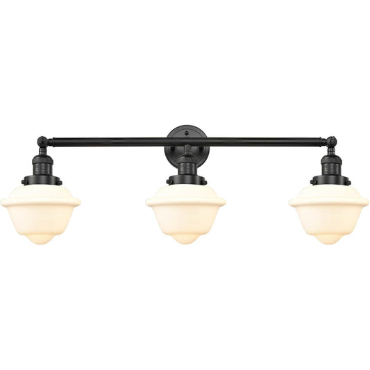 Innovations Lighting  205-BK-G531 Franklin Restoration Small Oxford Bathroom Vanity Light Matte Black