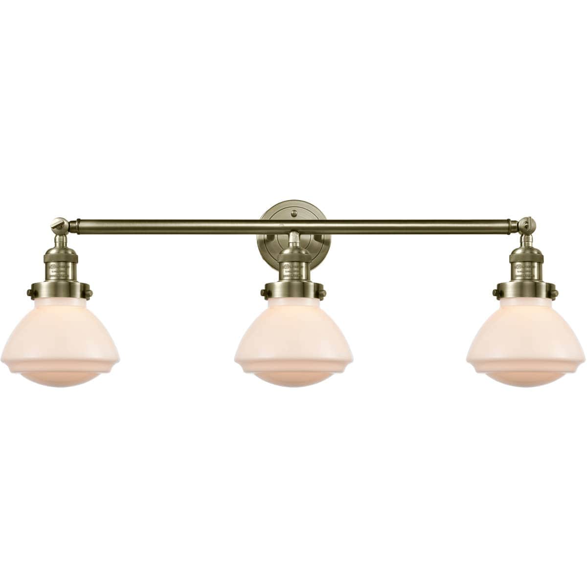 Innovations Lighting  205-AB-G321 Franklin Restoration Olean Bathroom Vanity Light Antique Brass