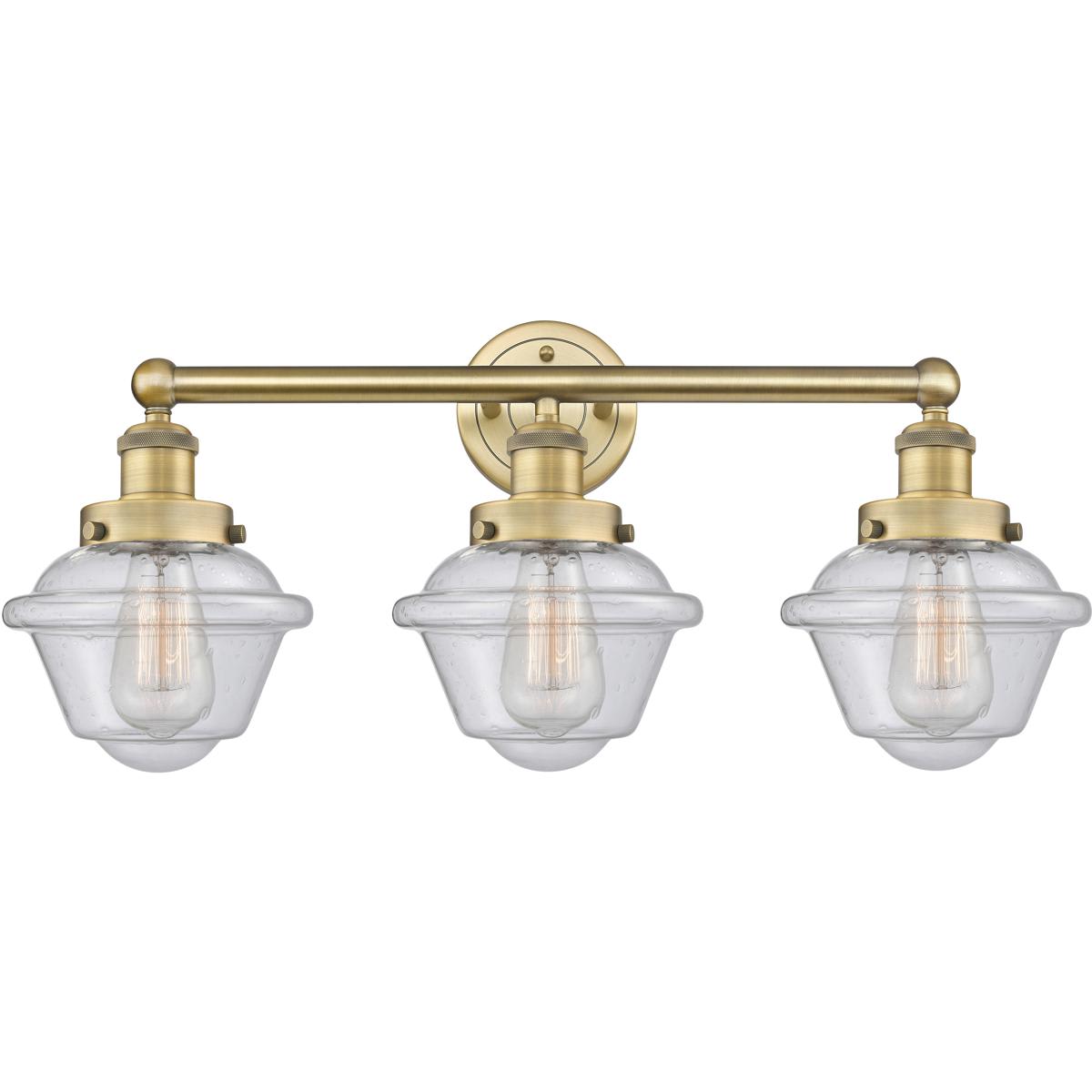 Innovations Lighting  616-3W-BB-G534 Oxford Bathroom Vanity Light Brushed Brass