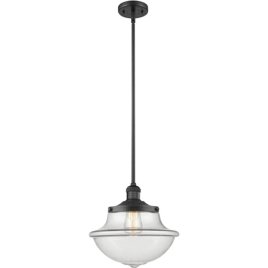 Innovations Lighting  201S-BK-G542-LED Franklin Restoration Oxford Mini Pendant Matte Black
