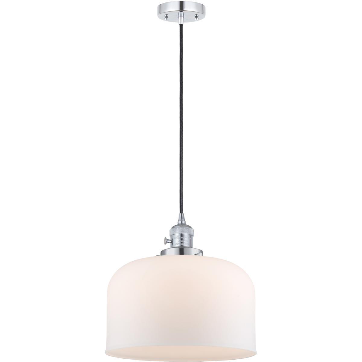 Innovations Lighting  201CSW-PC-G71-L Franklin Restoration Bell Mini Pendant Polished Chrome