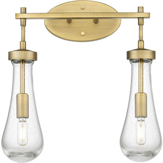 Innovations Lighting  451-2W-BB-G451-4SDY Downtown Urban Owego Bathroom Vanity Light Brushed Brass