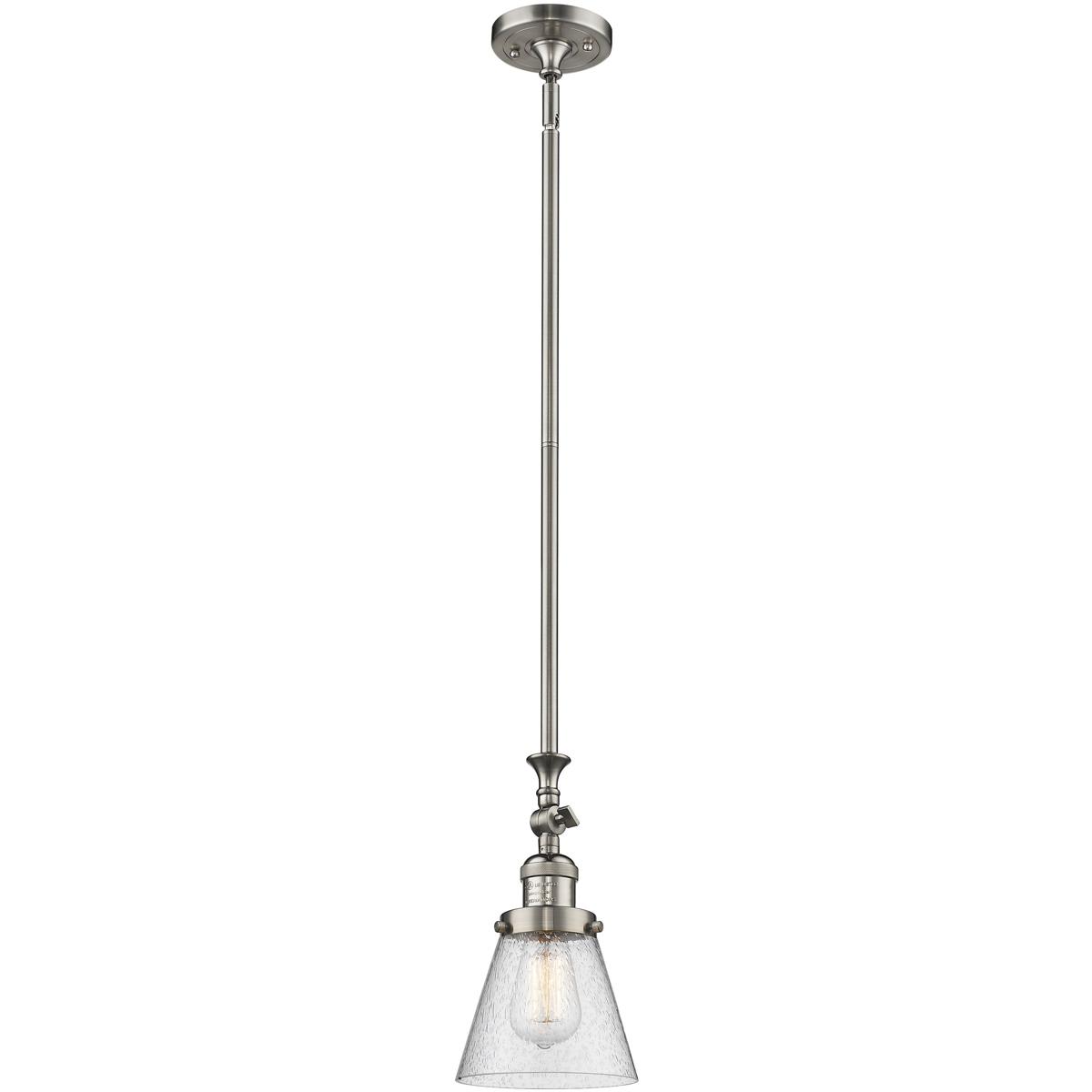 Innovations Lighting  206-SN-G64 Franklin Restoration Cone Mini Pendant Brushed Satin Nickel