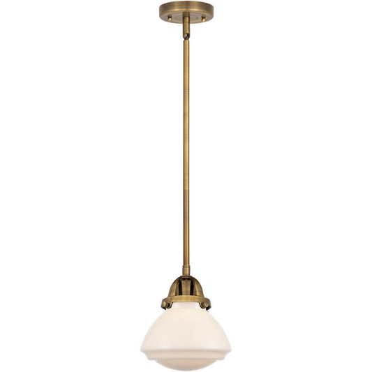 Innovations Lighting  288-1S-BB-G321 Nouveau 2 Olean Mini Pendant Brushed Brass