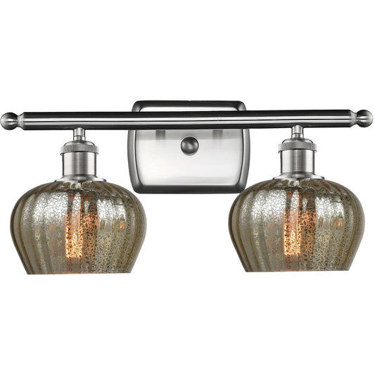 Innovations Lighting  516-2W-SN-G96-LED Ballston Fenton Bathroom Vanity Light Brushed Satin Nickel