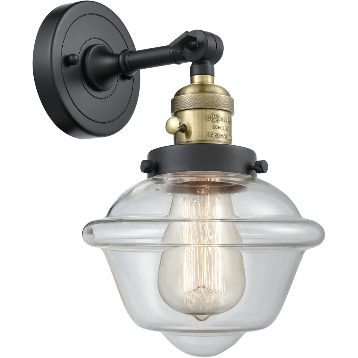 Innovations Lighting  203SW-BAB-G532-LED Franklin Restoration Small Oxford Wall Sconce