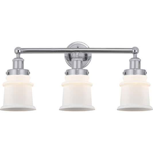 Innovations Lighting  616-3W-PC-G181S Edison Canton Bathroom Vanity Light Polished Chrome