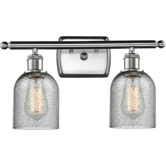 Innovations Lighting  516-2W-SN-G257-LED Ballston Caledonia Bathroom Vanity Light
