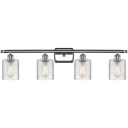 Innovations Lighting  516-4W-PC-G112 Ballston Cobbleskill Bathroom Vanity Light Polished Chrome