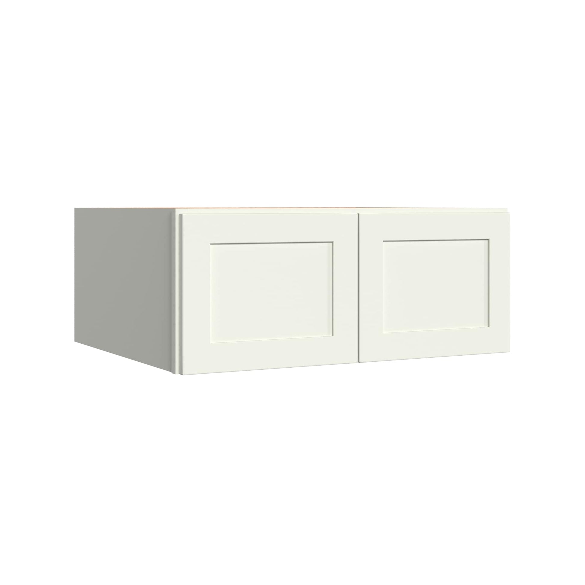 KraftMaid Momentum Deveron 30-in W x 12-in H x 24-in D Dove White Wall Fully Assembled Plywood Cabinet Recessed Panel Shaker