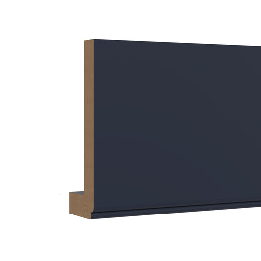 KraftMaid Momentum Deveron Cabinet Crown Moulding 96-in W x 6-in H x 2-in D Midnight Painted