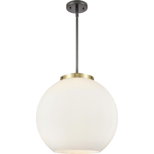 Innovations Lighting  221-3S-BAB-G121-16 Ballston Athens Pendant Black Antique Brass