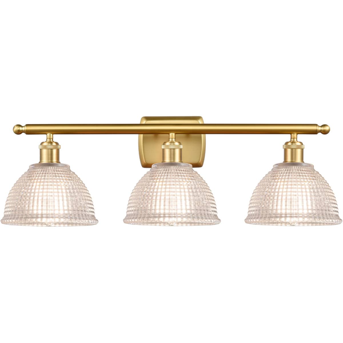 Innovations Lighting  516-3W-SG-G422-LED Ballston Arietta Bathroom Vanity Light Satin Gold