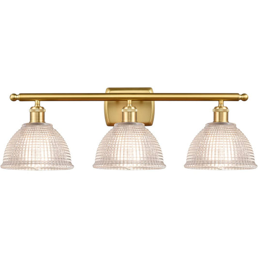 Innovations Lighting  516-3W-SG-G422-LED Ballston Arietta Bathroom Vanity Light Satin Gold
