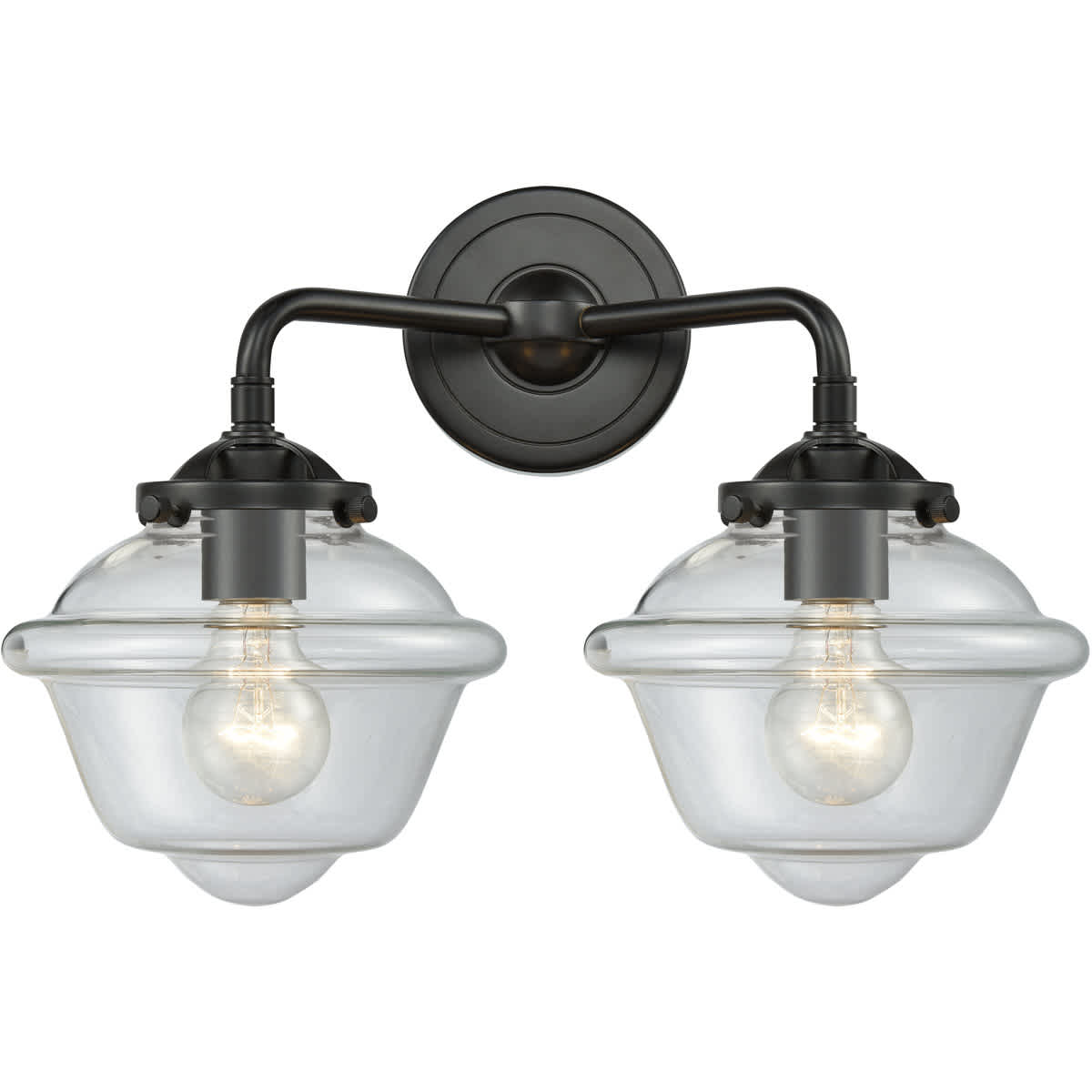Innovations Lighting  284-2W-OB-G532 Nouveau Small Oxford Bathroom Vanity Light Oil Rubbed Bronze