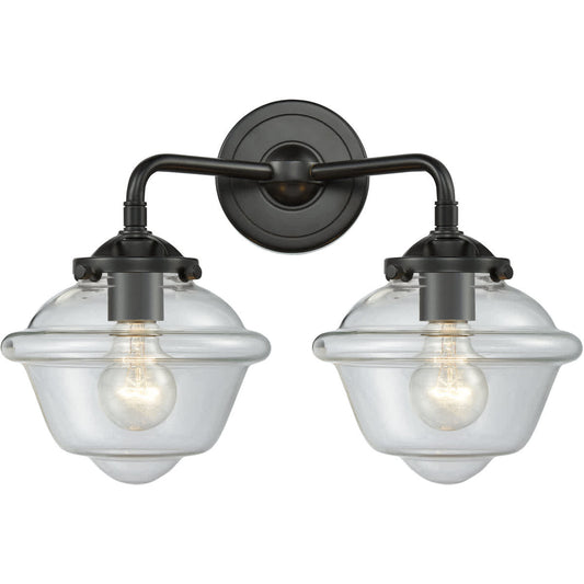 Innovations Lighting  284-2W-OB-G532 Nouveau Small Oxford Bathroom Vanity Light Oil Rubbed Bronze