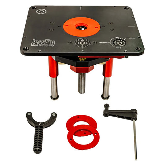 JessEm  02121 Mast-R-Lift II Router Lift - 8-1/4'' x 11-3/4'' Precision Router Table Lift
