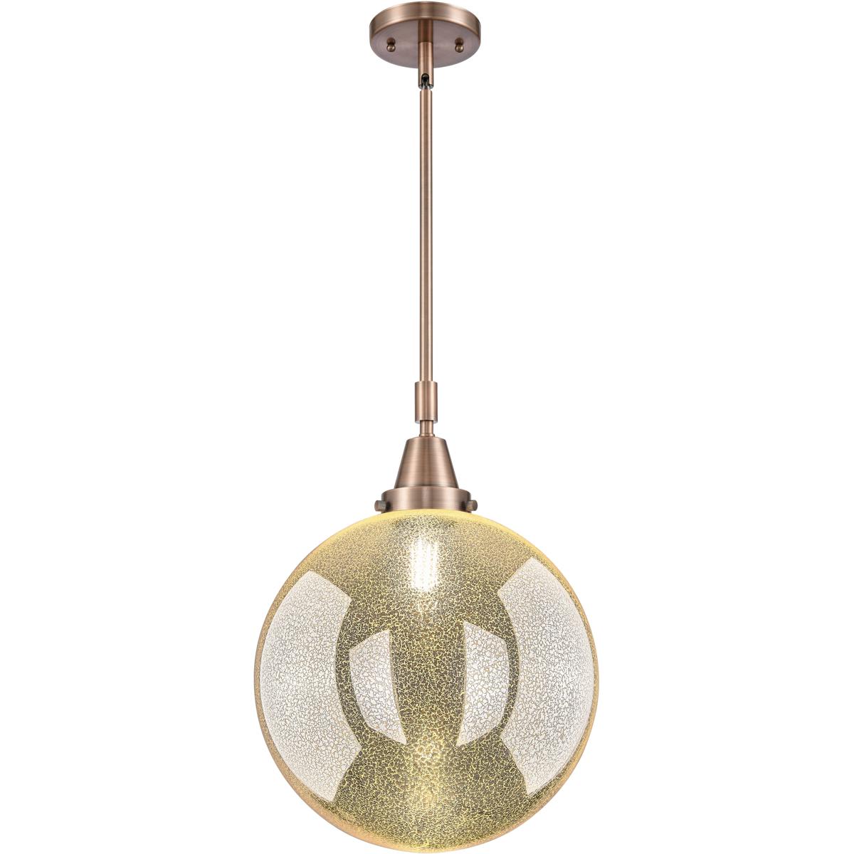 Innovations Lighting  447-1S-AC-G208-12 Beacon Mini Pendant Antique Copper