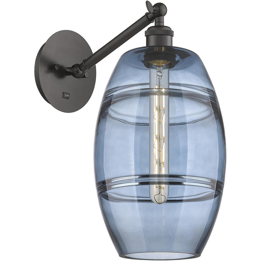 Innovations Lighting  317-1W-OB-G557-8BL Ballston Vaz Wall Sconce Oil Rubbed Bronze