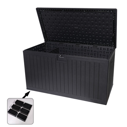 Poinic Black Outdoor Storage