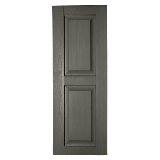 RELIABILT 17.75-in W x 75-in H Dove Gray Raised panel Polypropylene Exterior Shutters ( 2 -Pack )