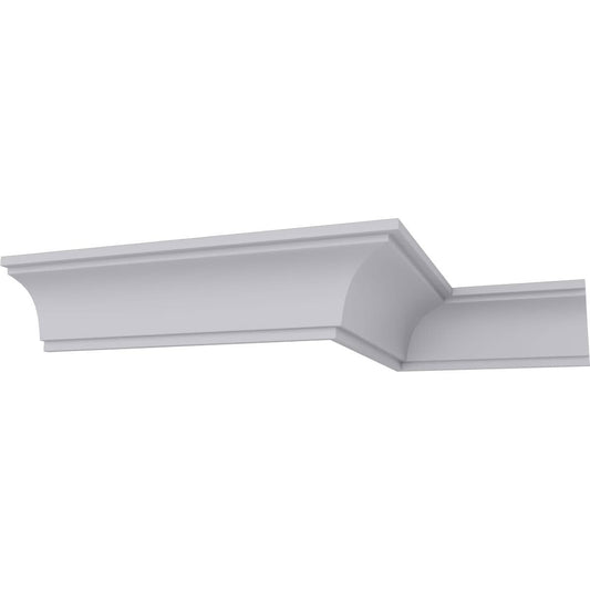 Ekena Millwork 2-3/8-in T x 2-3/8-in W x 7-ft 10-1/2-in L Primed Urethane 686365 Crown Moulding 12.0 -Pack