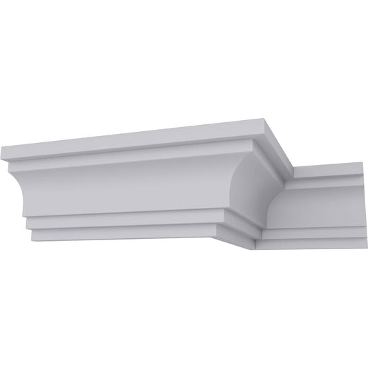 Ekena Millwork 3-in T x 5-in W x 7-ft 10-1/2-in L Primed Urethane Crown Moulding 12 -Pack